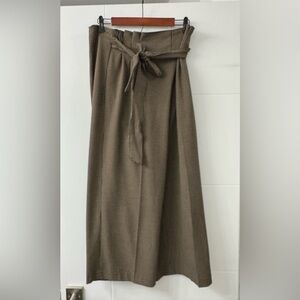 Zara Brown Maxi Skirt with Belt
